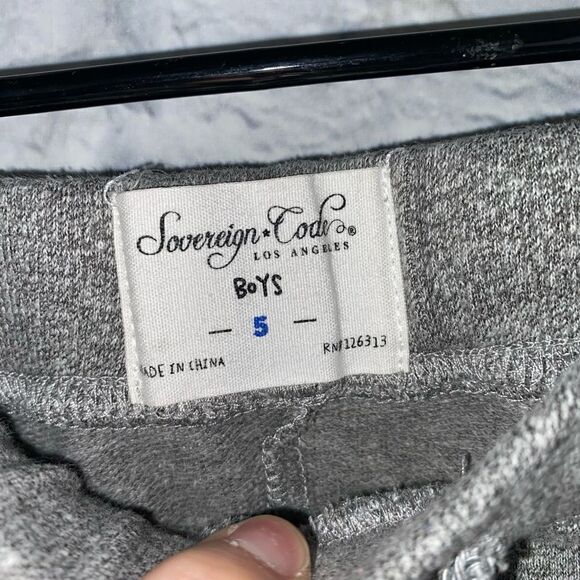 Sovereign code Los Angeles boys grey pull on shorts sz 5 - Picture 4 of 5